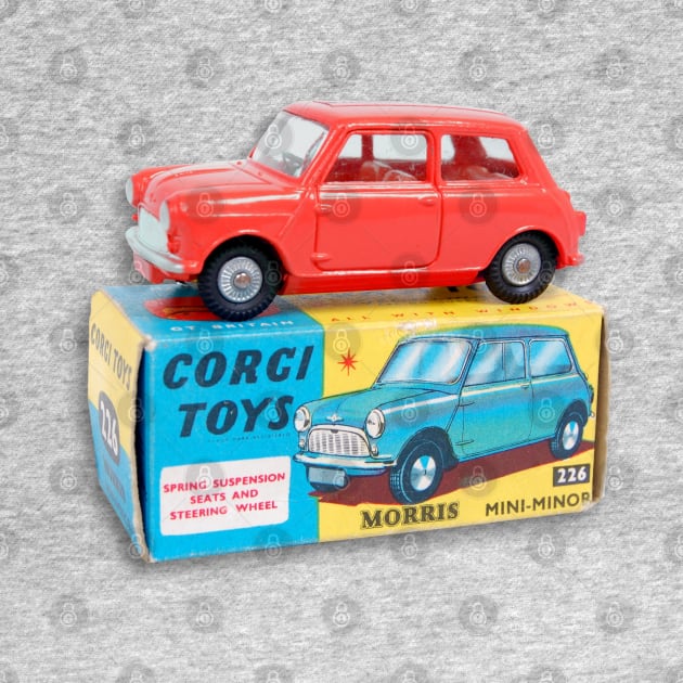 RED MORRIS MINOR TOY CAR by Throwback Motors